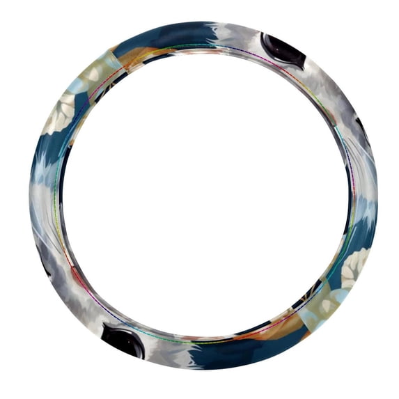 Animal 14.5 Inch Printing PVC Leather Auto Accessories Steering Wheel Covers - Car Wheel Covers - Car Wheel Cover