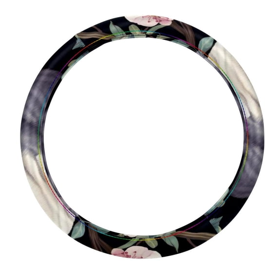 Animal 14.5 Inch Printing PVC Leather Car Wheel Covers Steering Wheel Cover Auto Accessories
