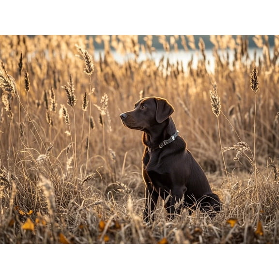 Animal 5D Diamond Art Kit,Brown Labrador Retriever pattern,by Number Stitch Arts and Crafts,DIY Paint Round Diamonds Paintings Gem Painting ,for Home Living Room Wall Decor (16X12 Inch) 30x40cm