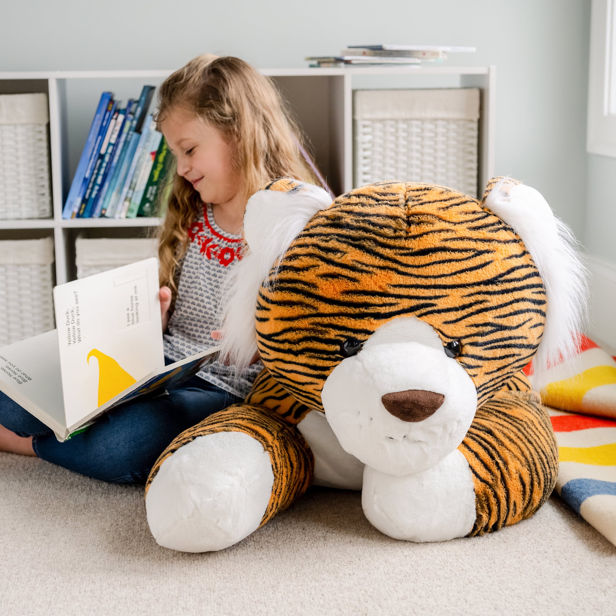 Jumbo stuffed best sale tiger