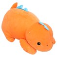 thumbnail image 1 of Animal Adventure® Squeeze with Love™ 8" Super Puffed Plush – Character Chubbalub Orange Dino, 1 of 6