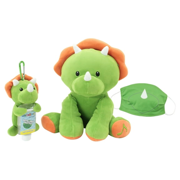 Animal Adventure® Wellobeez™ Antimicrobial Musical Clean Crew™ Dino Plush Bundle
