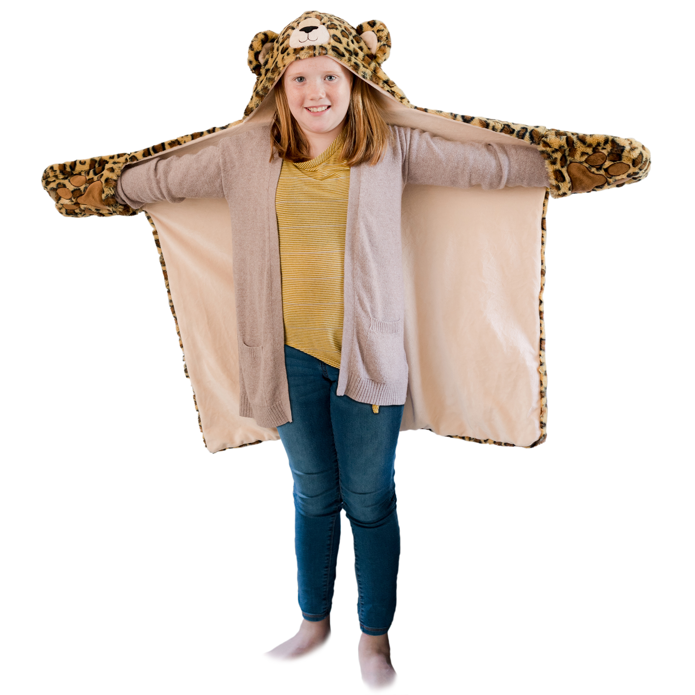 Animal Adventure Wild for Style™ 2-in-1 Transformable Cape 10" Leopard Plush Toy - image 1 of 7