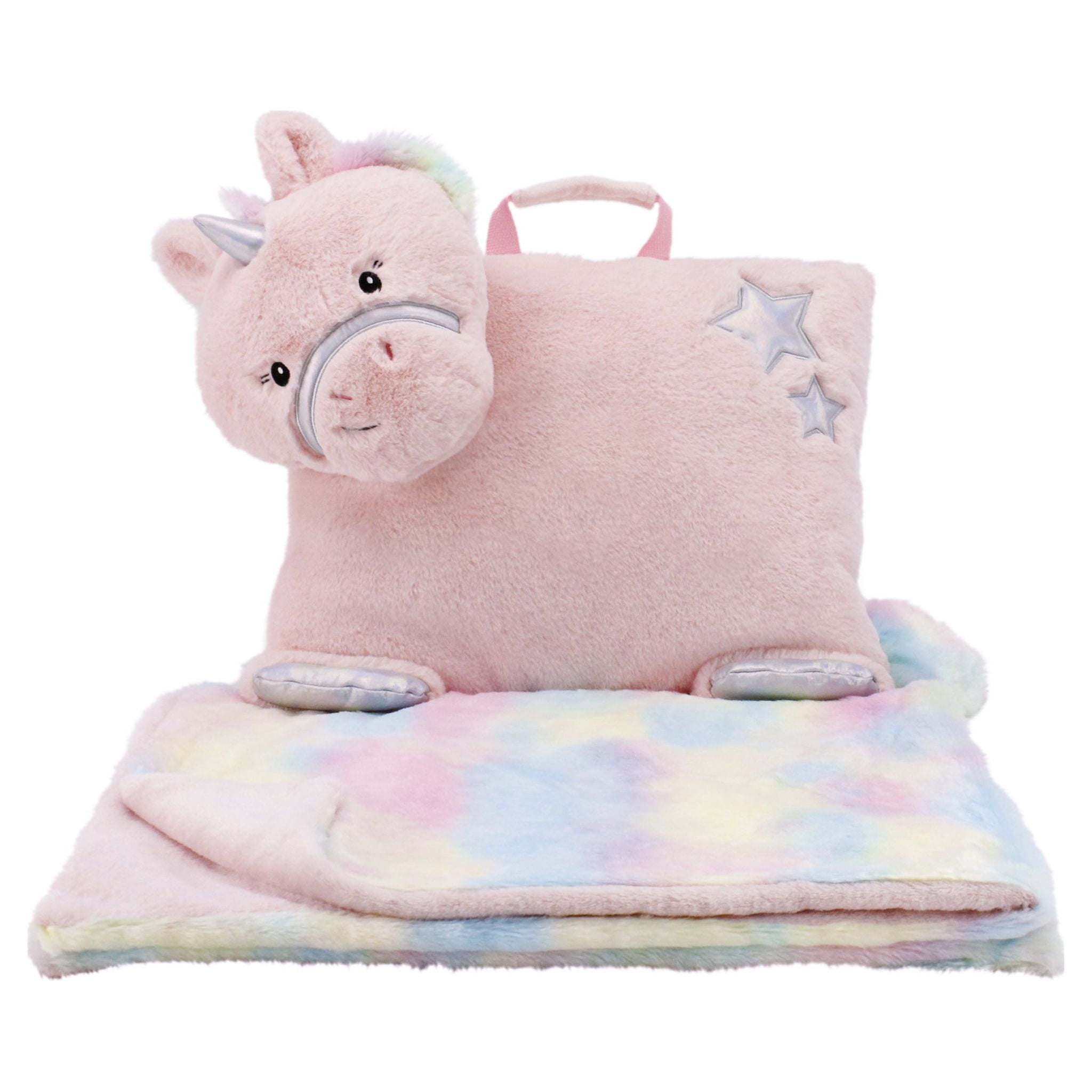 Animal Adventure Wild for Style™ Cuddle Combos™ 2-in-1 Blanket and Cuddle Bud 15" Unicorn Plush Toy