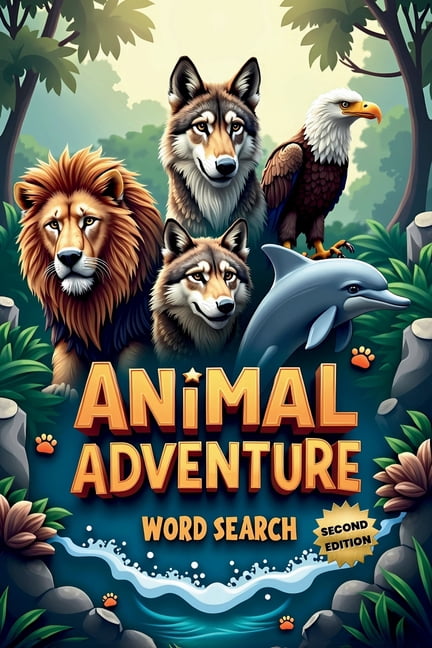 Animal Adventure Word Search (Second Edition): 50 Fun Puzzles for Curious Minds and Word Hunters plus 10 Bonus Coloring , (Paperback)