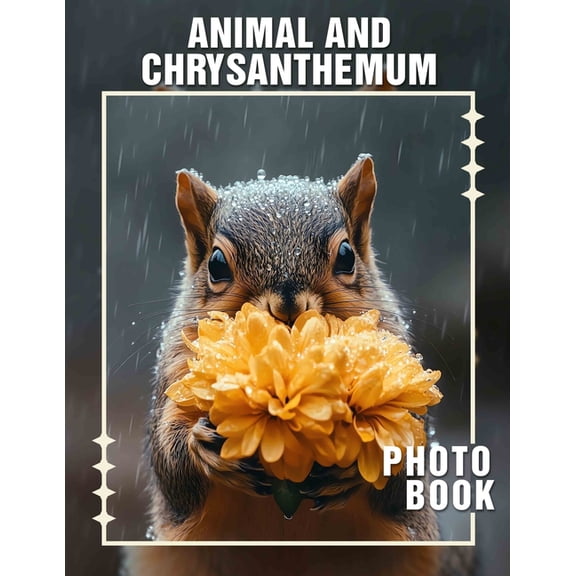 Animal And Chrysanthemum Photo Book: Stunning Photography Showcasing Wildlife Interacting With Vibrant Floral Designs, (Paperback)