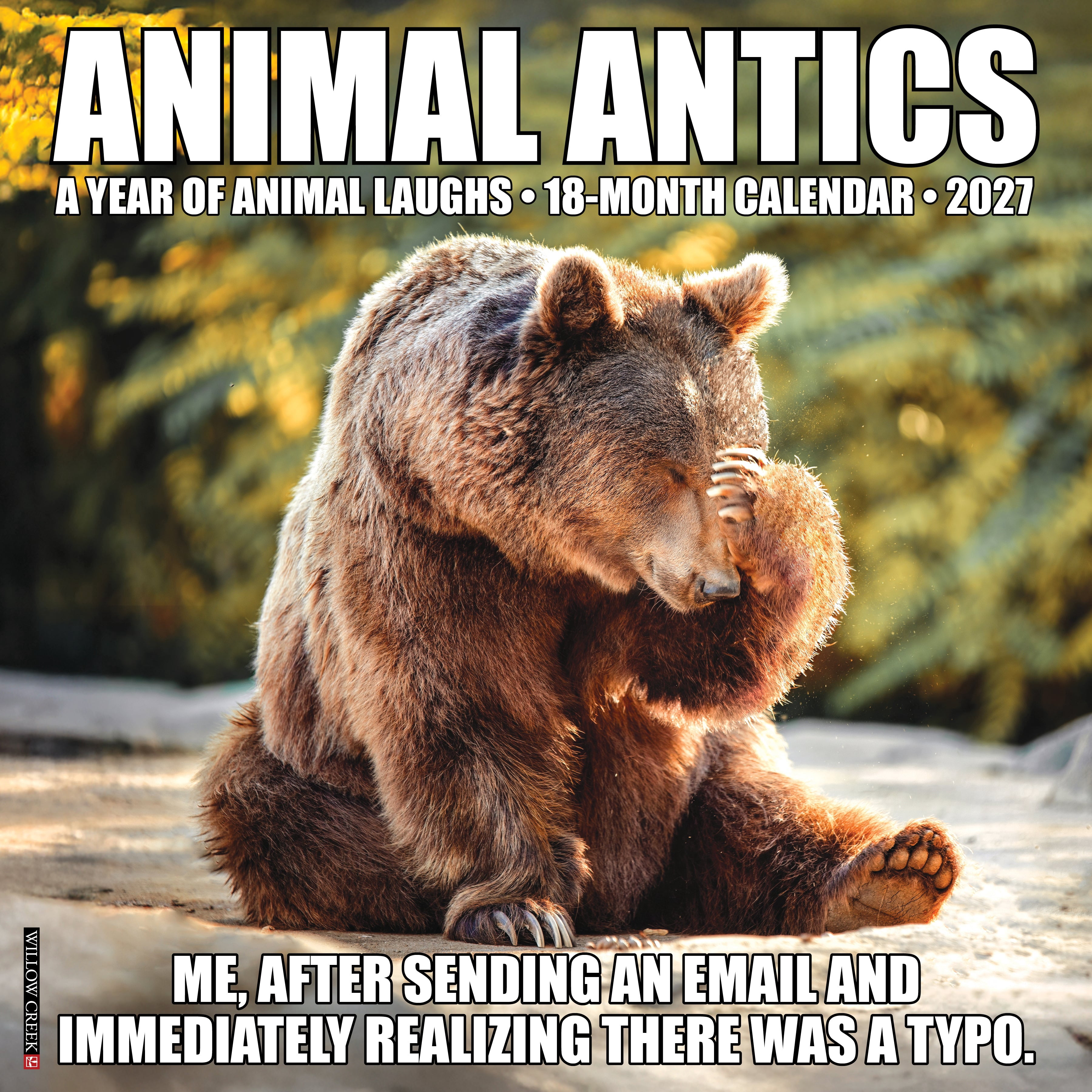 Willow Creek Press, Animal Antics 2027 Wall Calendar