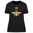 thumbnail image 1 of Animal Art Bee With Crown Print T-Shirt Women -Image by Shutterstock, Female x-Large, 1 of 2