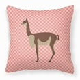 thumbnail image 1 of Animal Art Checkboard Design Fabric Decorative Pillow, 1 of 4