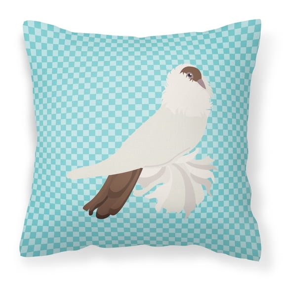 Animal Art Checkboard Design Fabric Decorative Pillow