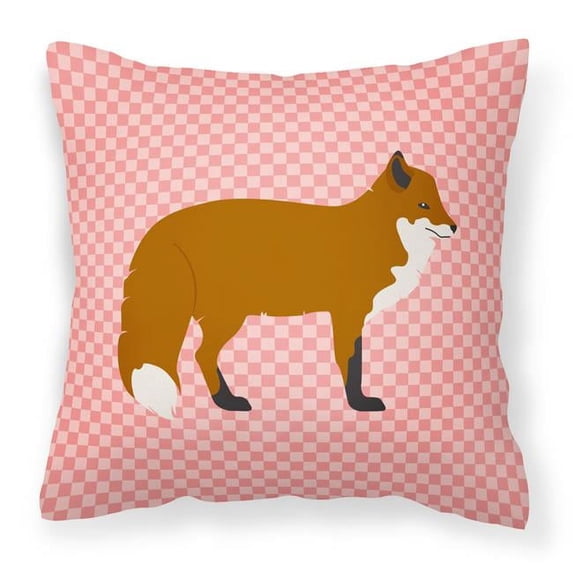 Animal Art Checkboard Design Fabric Decorative Pillow