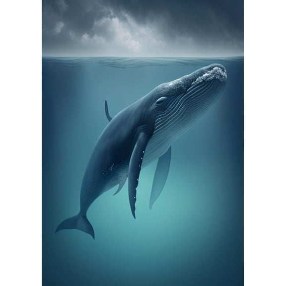 Animal Art Jigsaw Puzzle 300 Pieces,Beautiful Whales Puzzles for Adults,Unique Difficult and Challenge Large Puzzle Educational Games Toys Gift
