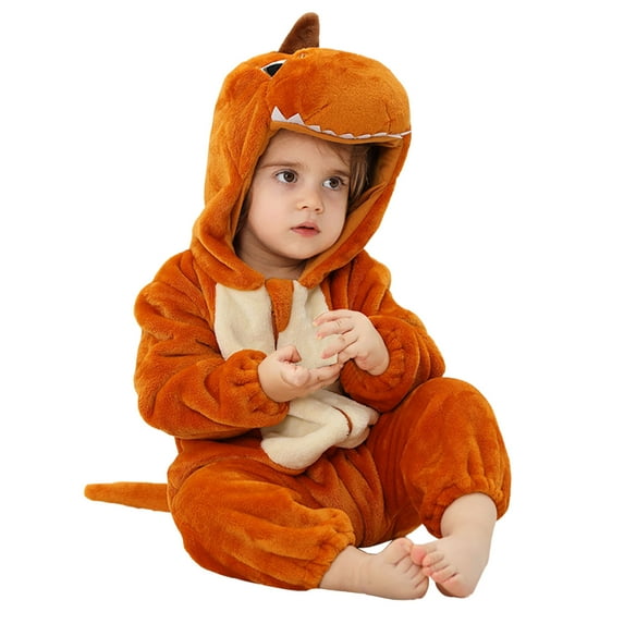 Animal Baby Girl Boy Romper Baby Boys Hooded Jumpsuit Cute Long Sleeve Bodysuit Baby Christmas for 3-4 Years