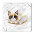thumbnail image 1 of Animal Bandana, Grumpy Angry Cat Love, Unisex Head and Neck Tie, by Ambesonne, 1 of 2