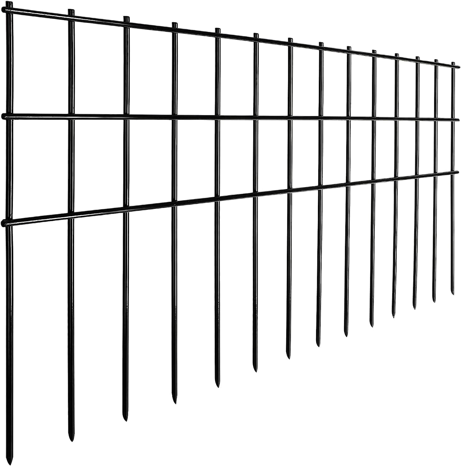 Animal Barrier Fence 37.5ft(L) x15in(H),15Pack Black No Dig Fence,Anti ...