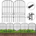 Animal Barrier Garden Fence,15 Pack Black 12''L x 25