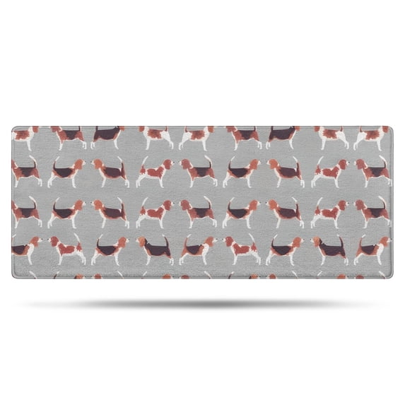 Animal Beagle Cute Dog Bathroom Rugs Mat,Non Slip Microfiber Bathroom Rug,Rubber Backing,Soft Bathroom Mats for Bathroom Floor,Tub and Shower,60x24in(150x60cm)