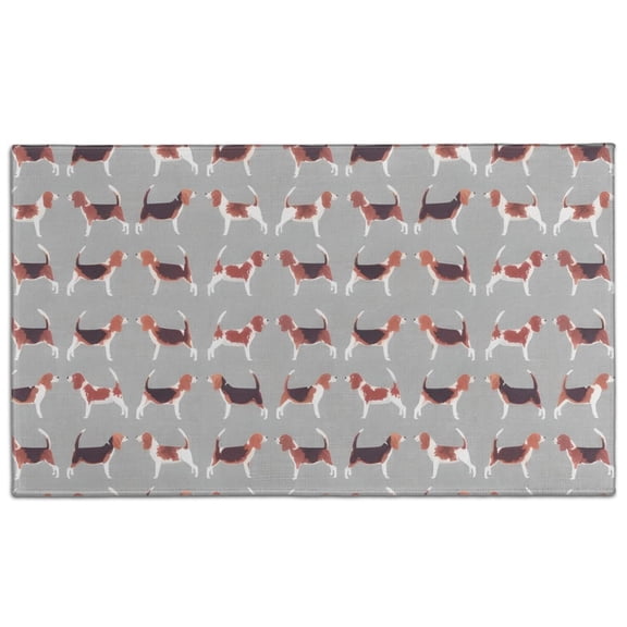 Animal Beagle Cute Dog Door Rugs,Washable Non Slip Door Mats Indoor,Decorative Door Mats,Entry Mat Indoor for Entrance,Bedroom,Kitchen,Bathroom,17"x30"
