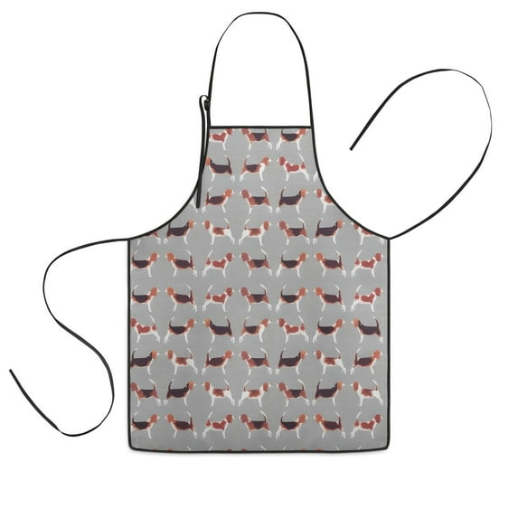 Animal Beagle Cute Dog Kids Aprons for Girls and Boys,Adjustable Neck Strap Toddler Aprons for Kids Cooking Baking