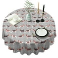thumbnail image 1 of Animal Beagle Cute Dog Round Tablecloth 60"x60",Wrinkle Wipeable Table Cloth for Kitchen Dining Room Picnic Patio Party, 1 of 6