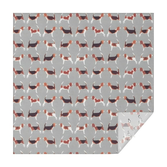 Animal Beagle Cute Dog Square Tablecloth,Waterproof Square Table Cover,Wipeable Spillproof Washable Table Cover for Home Kitchen Party Decor 52"x52"(132x132cm)
