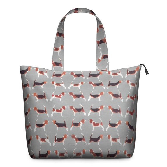 Animal Beagle Cute Dog Travel Tote Bags for Women Carry On,Large Weekender Bags for Women Travel,Multi Functional Duffle Bag for Work,Shopping,Sports