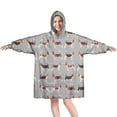 thumbnail image 1 of Animal Beagle Cute Dog Wearable Oversized Blanket,Wearable Blanket Hoodie for Adults,Cozy Hooded Blankets with Super Pockets,Super Warm Fuzzy Pullover for Women & Men, 1 of 6