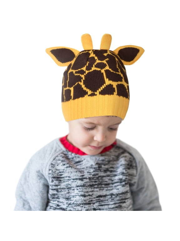 Animal Beanie, Giraffe Hat, Halloween With Ears Fluffy Cute Beanie For Halloween, Winter Daily Animal Beanie