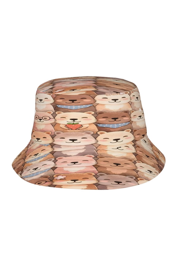 Animal Bear Fisherman's Hat Lightweight and Breathable Sun Hat Suitable for Both Men and Women