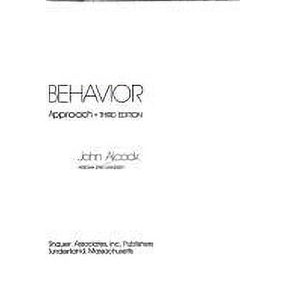 Pre-Owned Animal Behavior : An Evolutionary Approach 9780878930210 Used