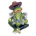 thumbnail image 1 of Animal, Bird, Western, Wild Life, Biker, Farm, Chef, Day of Dead Polyresin Salt and Pepper Shaker Set Home Kitchen Diniing Select Yours (Toad With Hat), 1 of 1