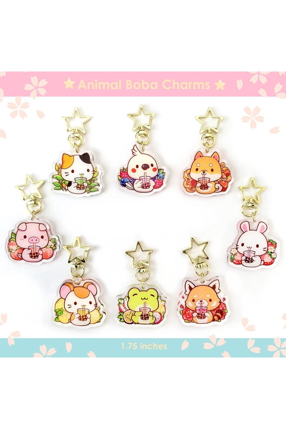 Animal Boba Keychains (1 keychain)
