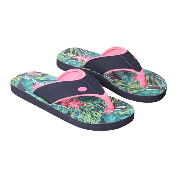 Animal Boys/Girls Swish Tropical Leaves Recycled Flip Flops