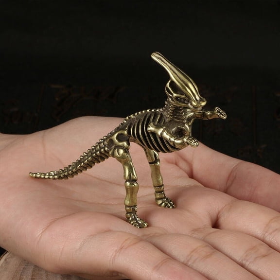 Animal Brass Dinosaur Bone Statue Skeleton Statue Decoration Desktop Decoration'