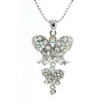 thumbnail image 1 of Animal - Butterfly - Swarovski Crystal Butterfly Necklace - Clear - NE-2370CL, 1 of 1