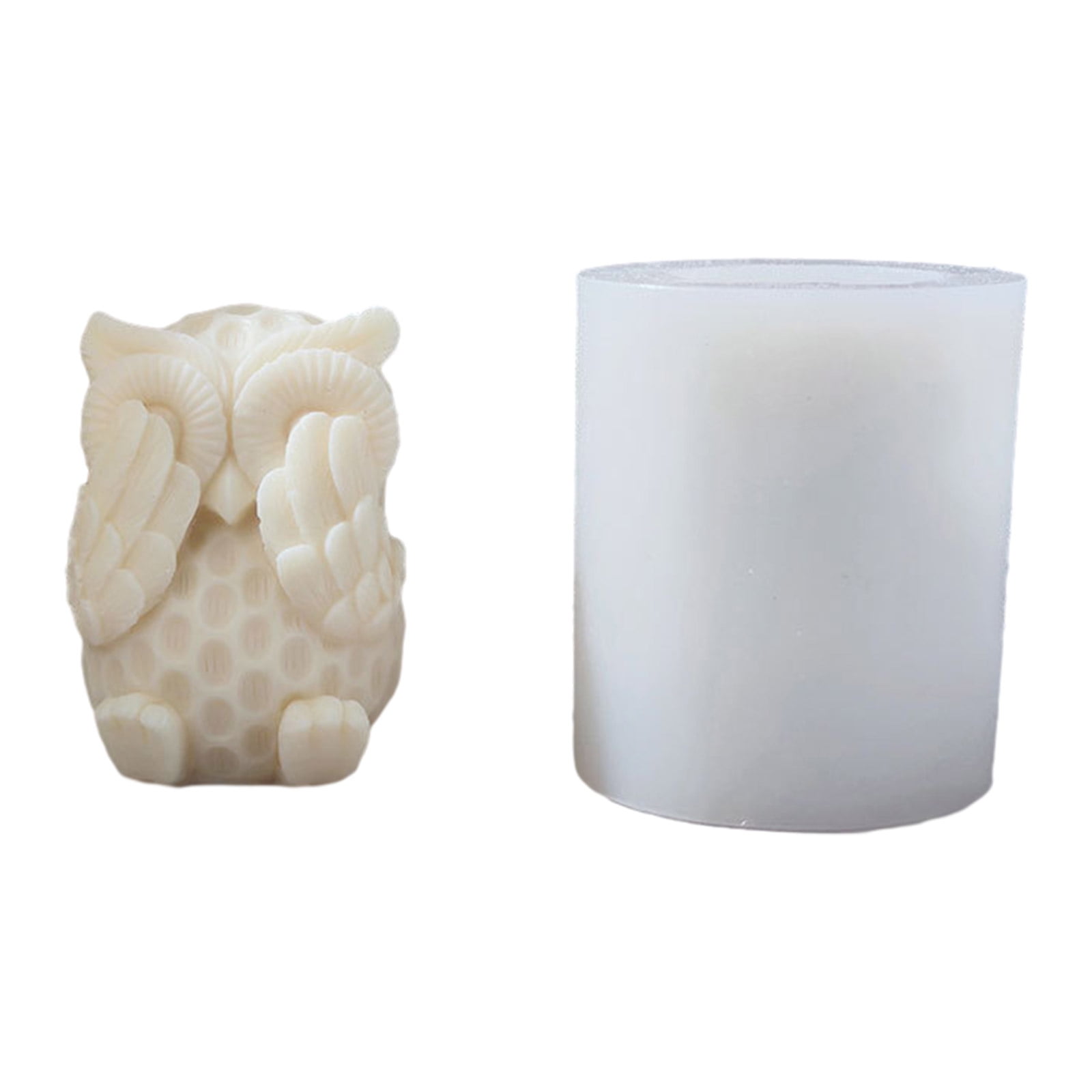 Animal Candle Mold Owl Silicone Mold for Making Aromatherapy Resin Molds Wax Soap Epoxy Mold DIY Craft Baking Mold
