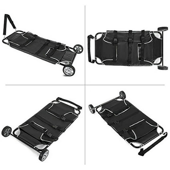 Animal Carriers, Pet Stretcher, Animal Stretcher Dog Transport Dog Stretcher Pet Trolley with Wheels, Pet Transport Stretcher, 45x22 Inch, Max 220lbs Capacity, Pet Transport Trolle