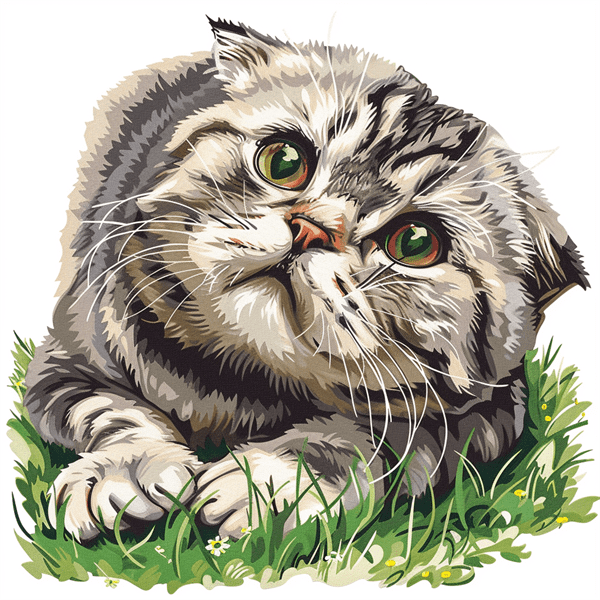 Animal Cat Cross Stitch Pillow Kit DIY , 45X45cm , DIY Needlepoint Handmade Embroidery Kit Home Decoration for Bedroom Sofa (11 Count)
