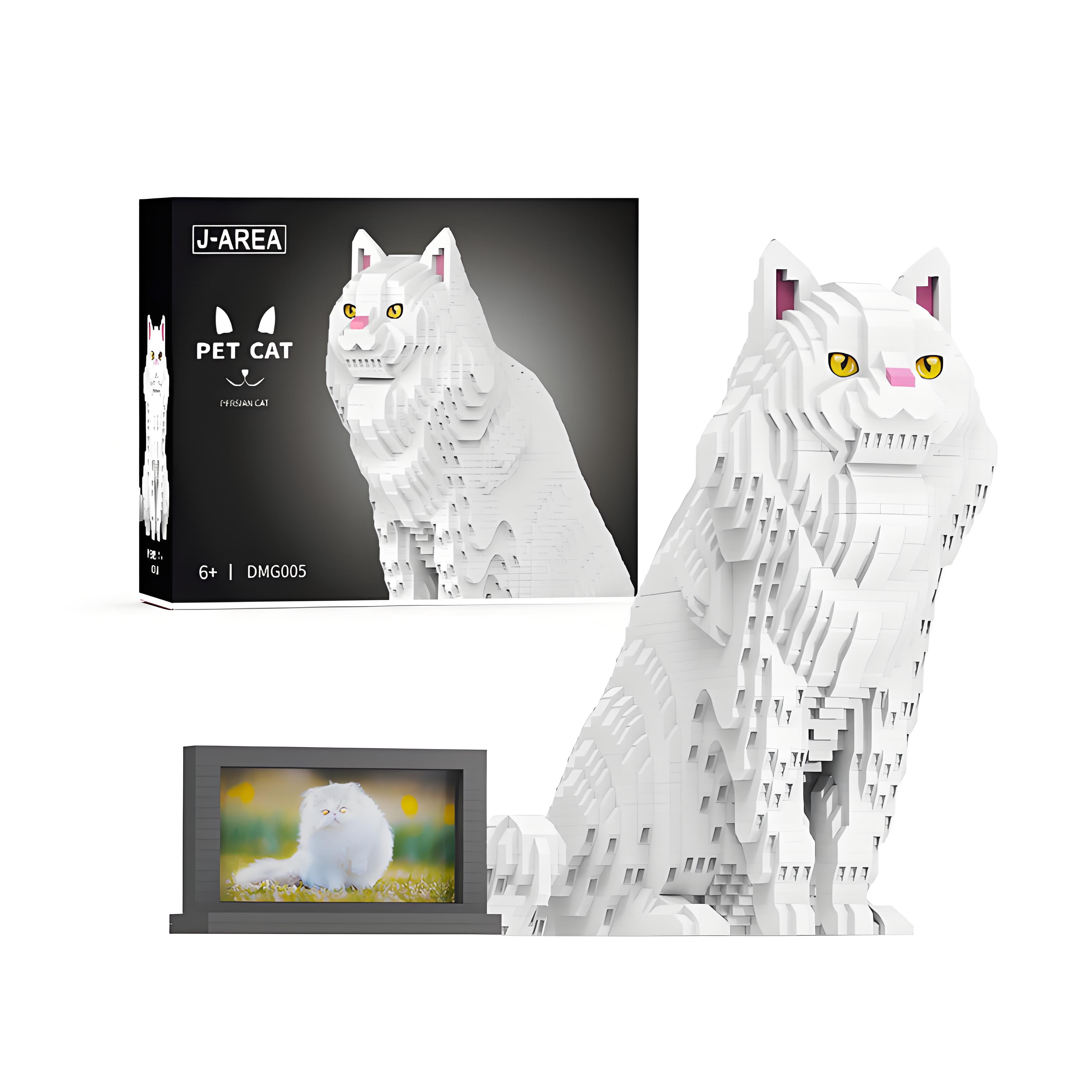 Animal Cat Series Micro Building Blocks Set(3033 PCS) - Persian Cat ...