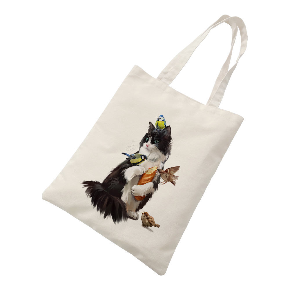 Borsa Gatto SPOTTED DOG GIFT COMPANY Tote Bag, Shopping Bag Donna In Tela Shopper Bag