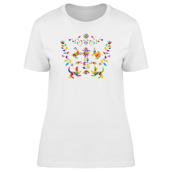 Animal Celebreation Otomi T-Shirt Women -Image by Shutterstock, Female Large