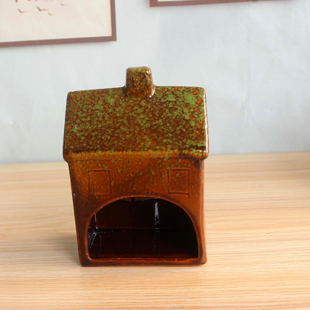 Animal Ceramic Hamster House, Shape Hamster Hideout House Animal Chinchilla Sleeping Bed Pet Supplies for Dwarf Hamsters and Gerbils