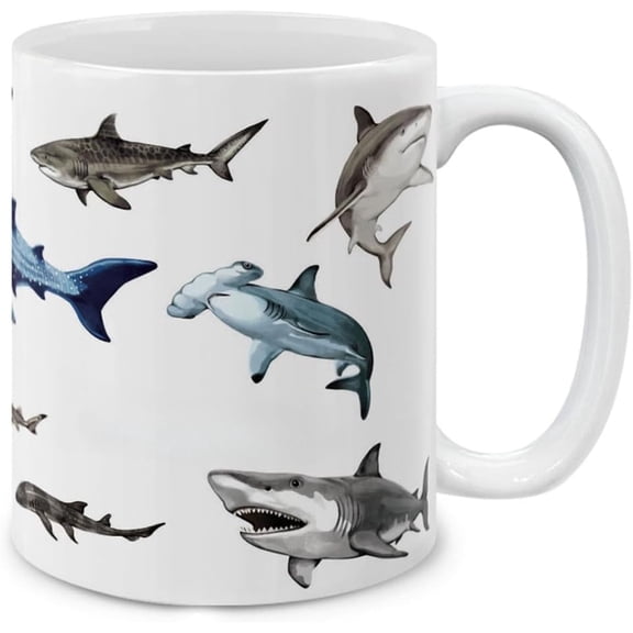 Animal Ceramic Mug English Bulldog Funny Playful Postures Ceramic Coffee Mug Tea Cup, Poodle Hen Shepherd Frog Shark Dog Ceramic Cup Animal Protection Gifts for Animal Lovers - 11 OZ