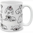 thumbnail image 1 of Animal Ceramic Mug English Bulldog Funny Playful Postures Ceramic Coffee Mug Tea Cup, Poodle Hen Shepherd Frog Shark Dog Ceramic Cup Animal Protection Gifts for Animal Lovers - 11 OZ, 1 of 7