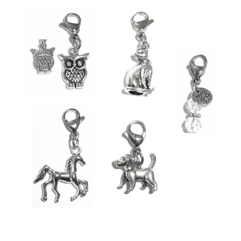 Animal Charms Clip On To Anything Perfect For Charm Bracelets And  Necklaces, Bag Or Purse Charms, Backpacks, Zipper Pulls - Mixed Animal  Charms