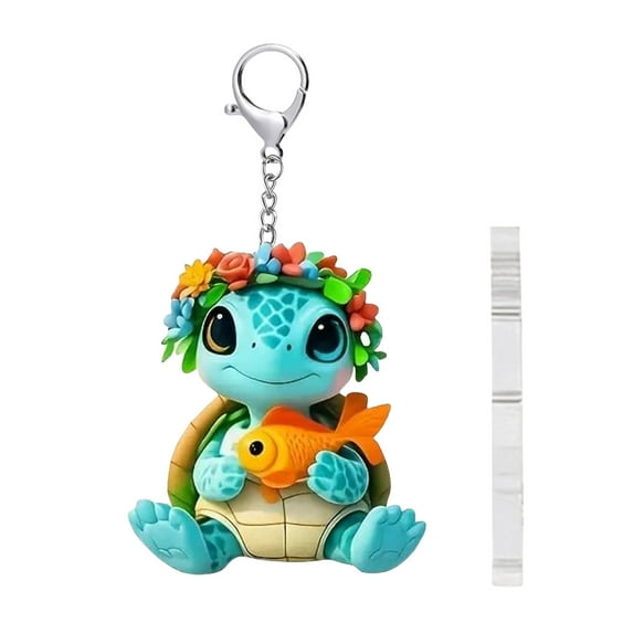 Animal Charms for Bags Keychains - Cute Accessory Decor - Handbag Laptop Backpack Strap Ornament Gift for Friends(A)