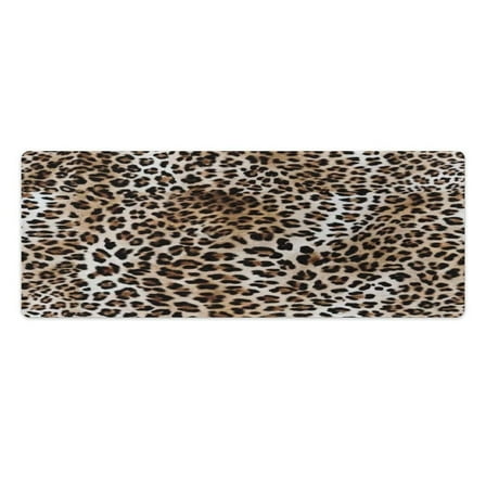 Animal Cheetah Print 2 PCS Anti Fatigue Rugs Pvc Non Skid Waterproof Floor Mat Cushioned Comfort Standing Kitchen Mats for Floor