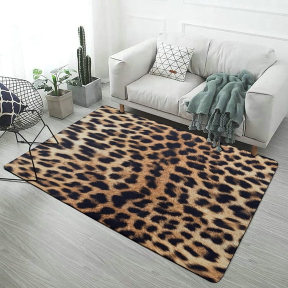 Animal Cheetah Print Carpet Style Living Room Bedroom Soft Comfy Rug Modern 3d Entry Door Mats Household 59"x71"