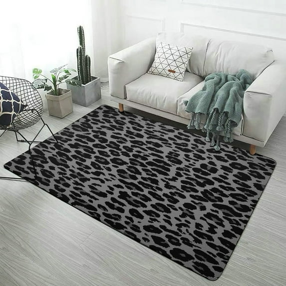 Animal Cheetah Print Home Decor Living Room Carpet Non-slip Soft Comfy Floor Rug Kitchen Bedroom Entrance Doormat Mats