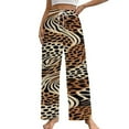 thumbnail image 1 of Animal Cheetah Print Pajama Pants Breathable with Pockets Pajamas For Lady Vintage Sleeping Pants Bedroom Homewear, 1 of 6